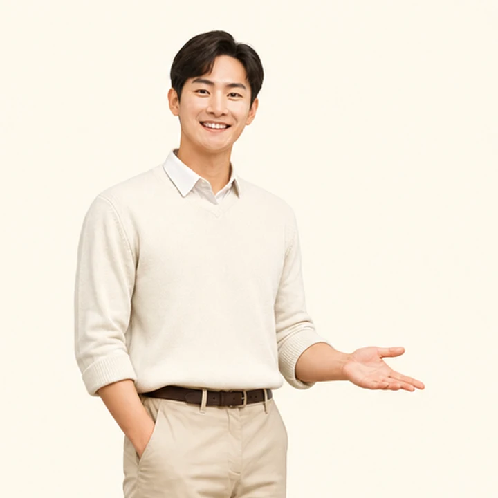 선수금 없는 장기렌트카 상담 신청을 안내하는 담당자